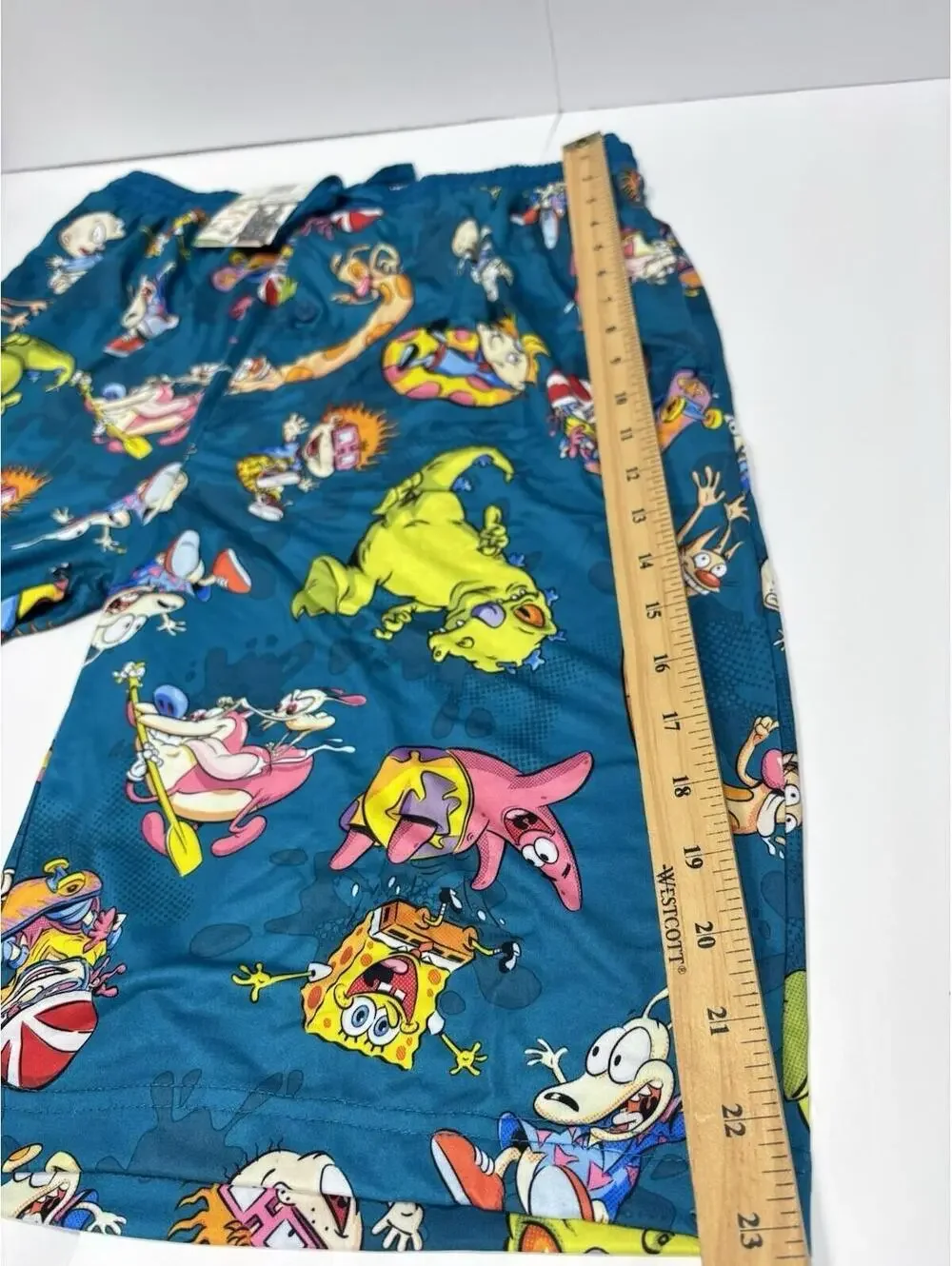 Men's Nickelodeon 90s XL Sleep Shorts SpongeBob Ren Stimpy Arnold Catdog Rugrats